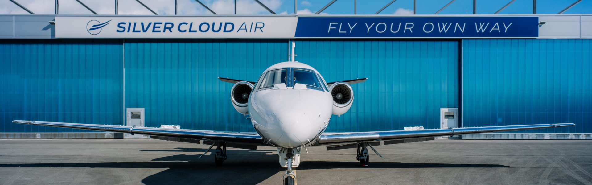 Privatjet am Flughafen